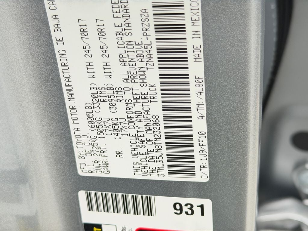 2026 Toyota Tacoma SR5