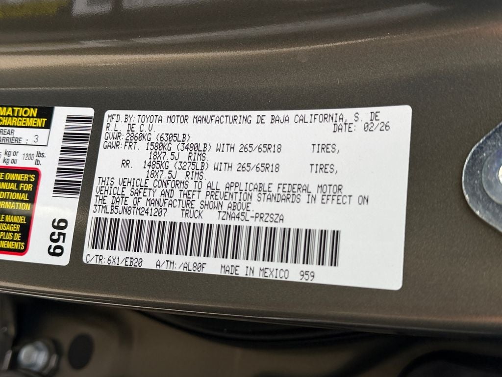 2026 Toyota Tacoma Limited