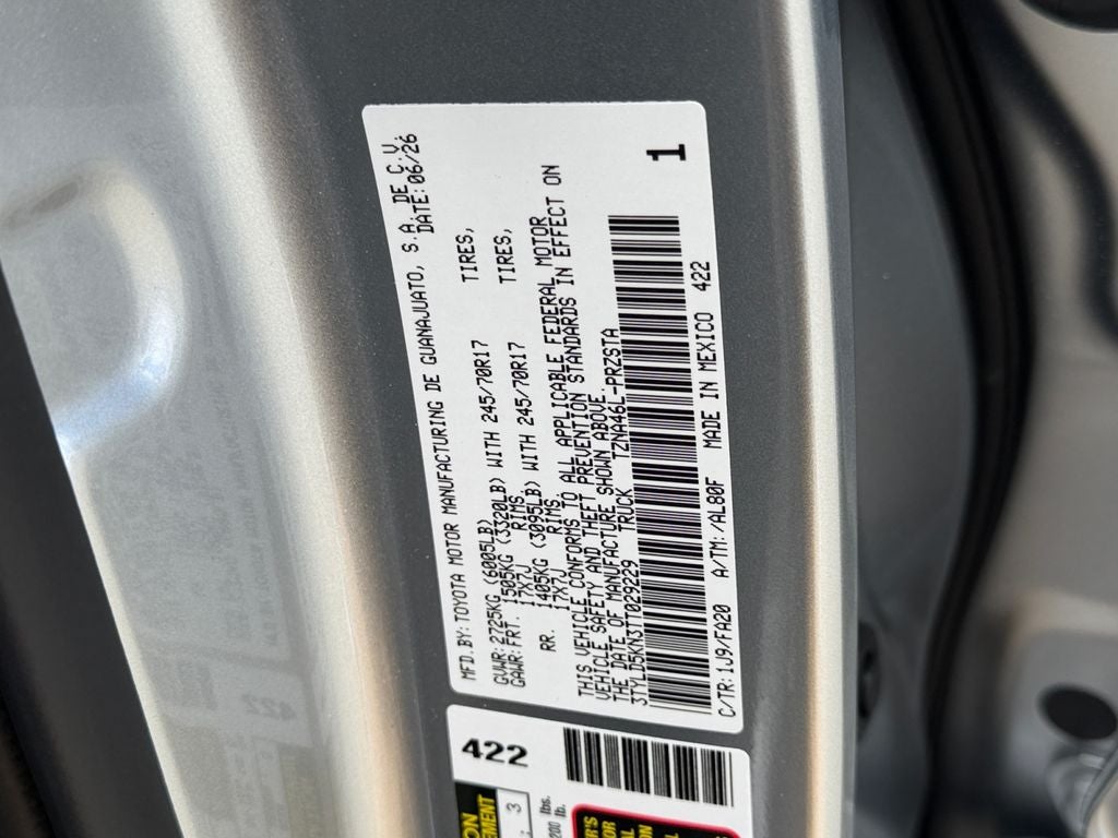 2026 Toyota Tacoma SR