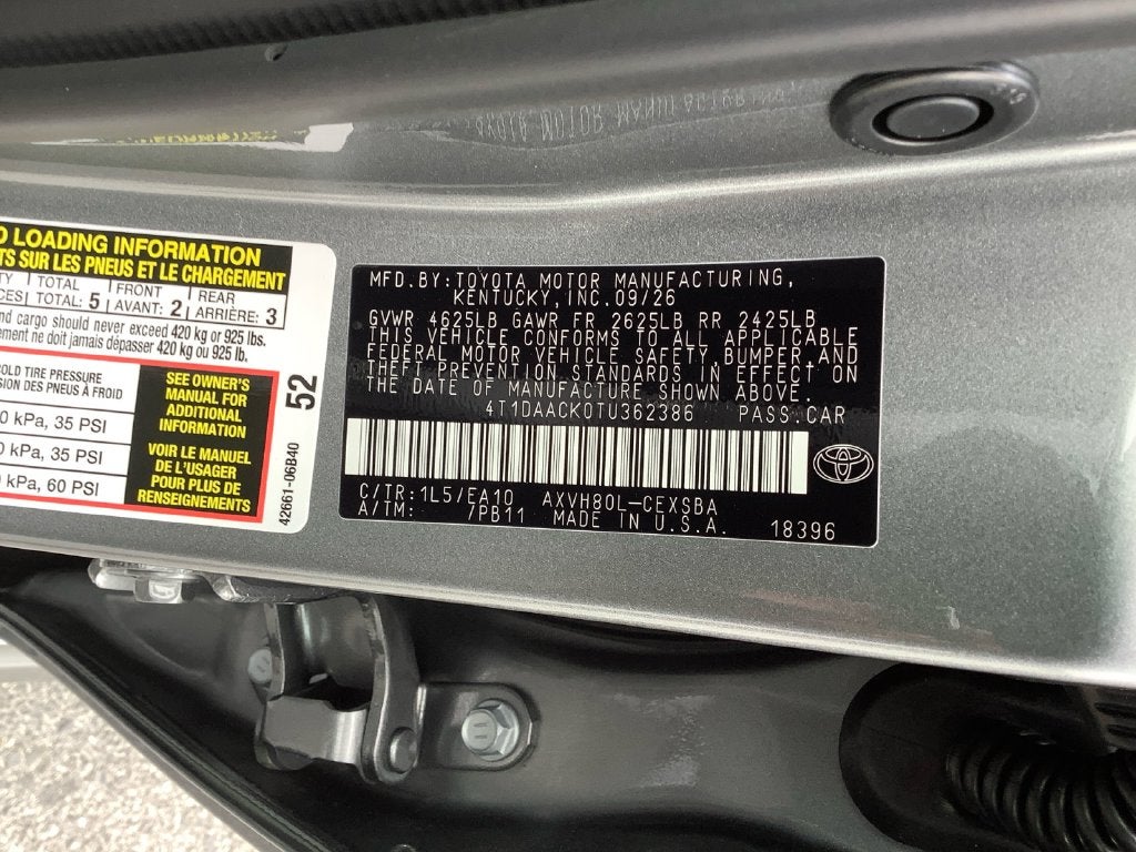 2026 Toyota Camry SE