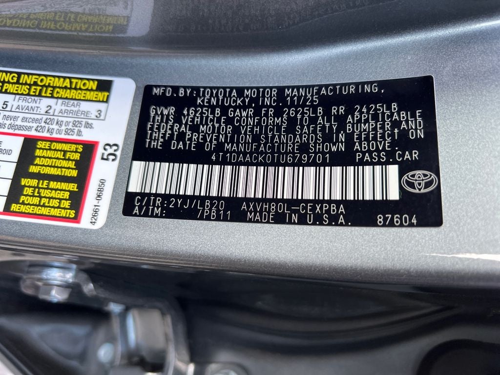 2026 Toyota Camry XSE