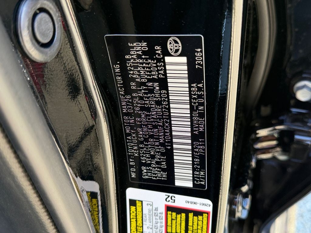 2026 Toyota Camry SE