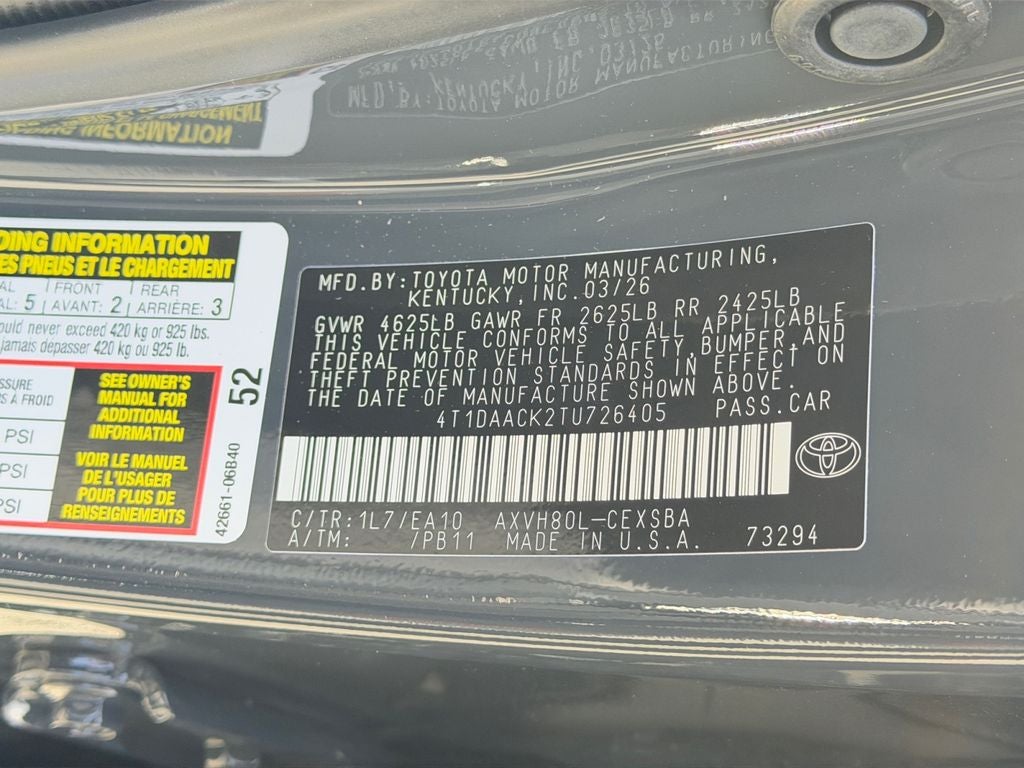 2026 Toyota Camry SE