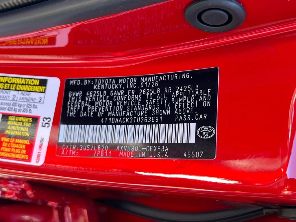 2026 Toyota Camry XSE