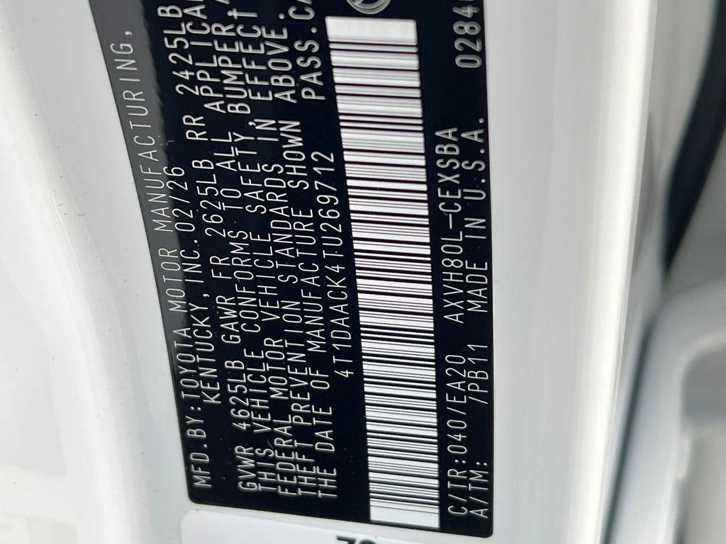 2026 Toyota Camry SE