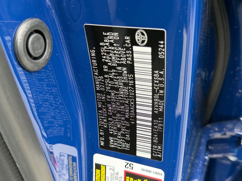 2026 Toyota Camry SE