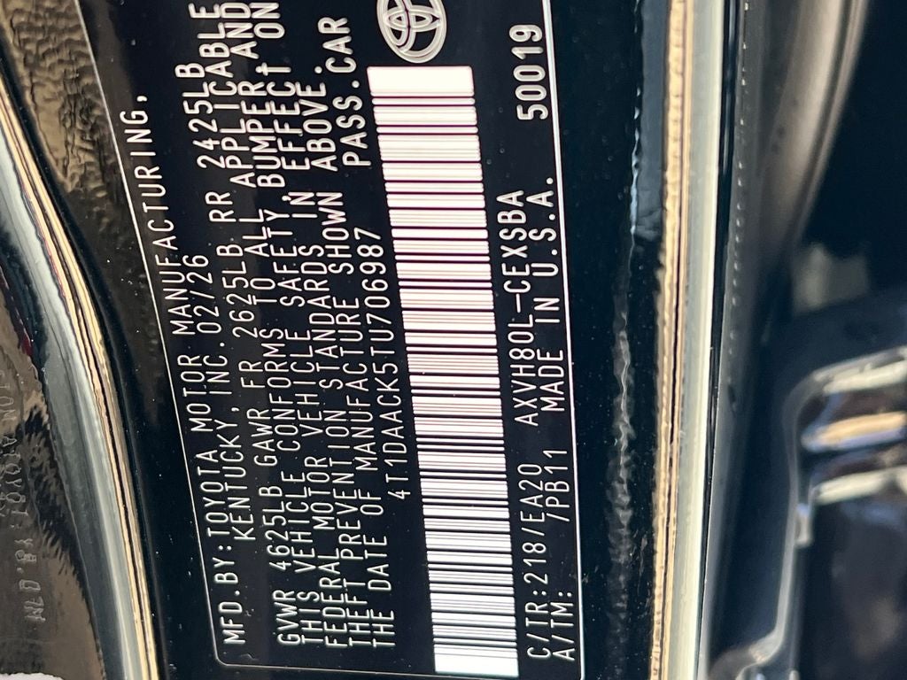 2026 Toyota Camry SE Nightshade