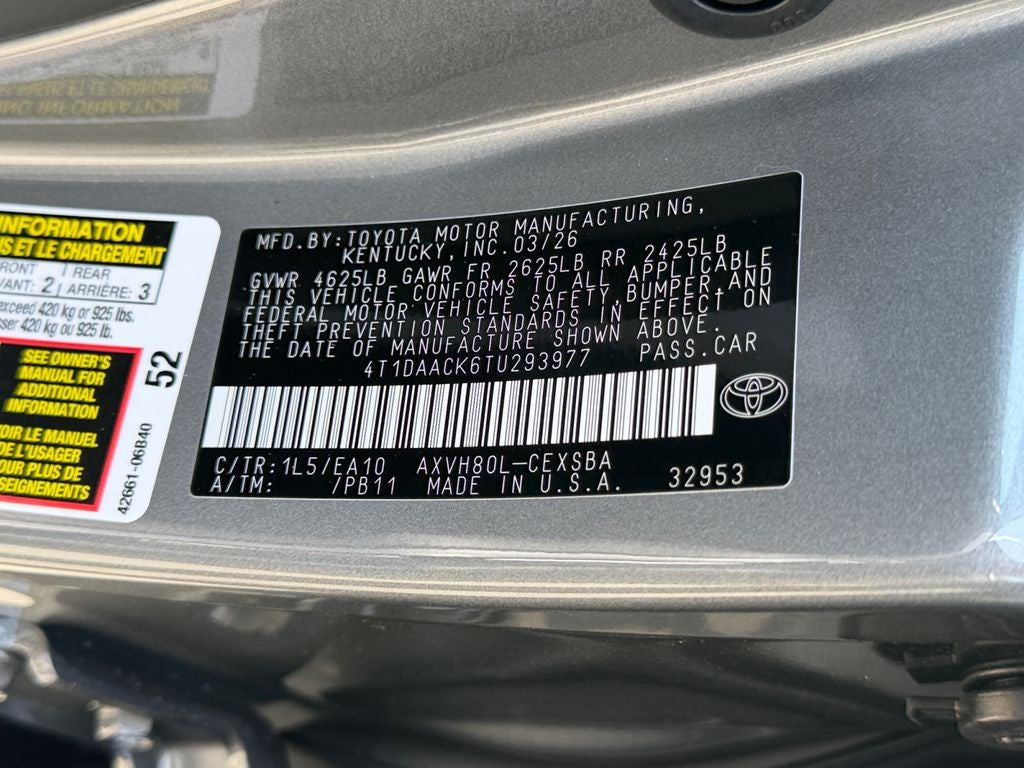 2026 Toyota Camry SE