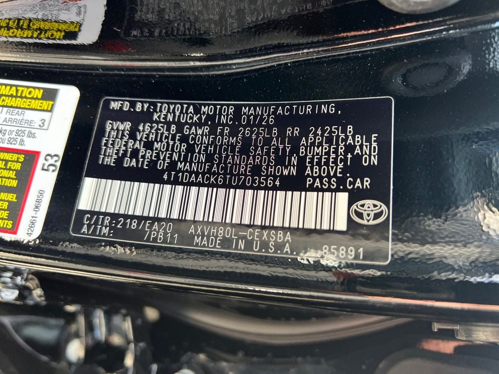 2026 Toyota Camry SE Nightshade