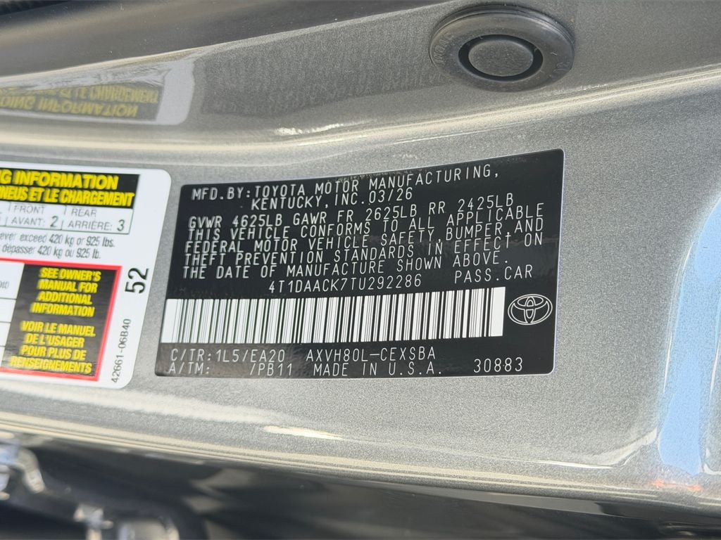 2026 Toyota Camry SE