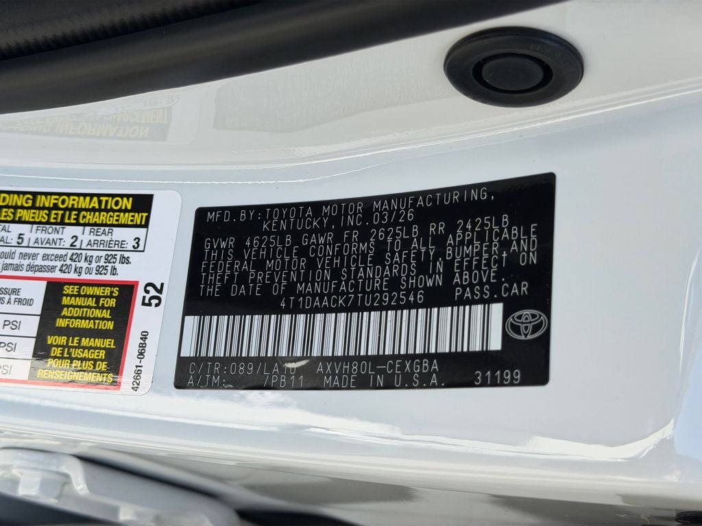 2026 Toyota Camry XLE