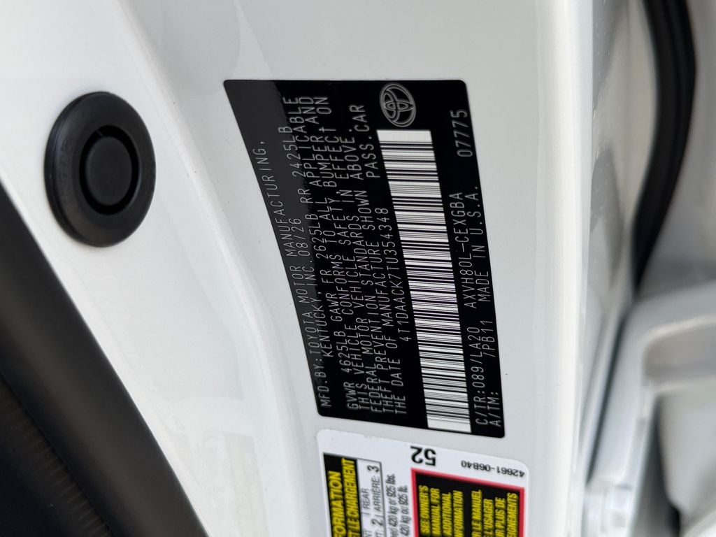 2026 Toyota Camry XLE