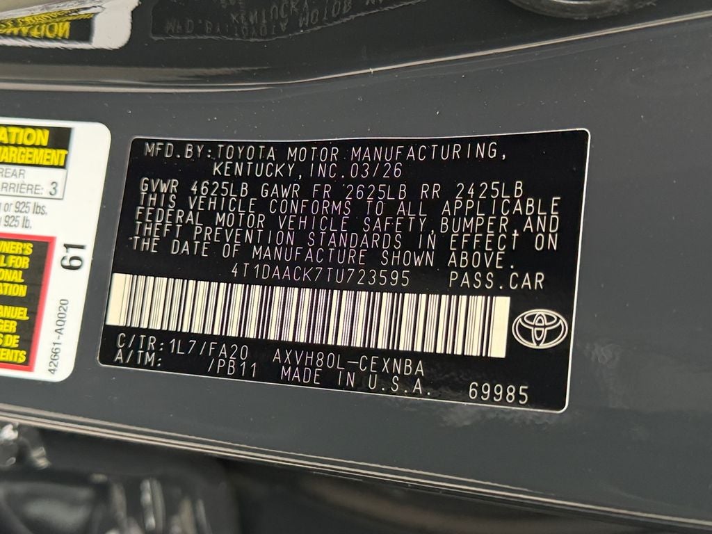 2026 Toyota Camry LE