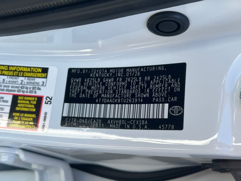 2026 Toyota Camry SE