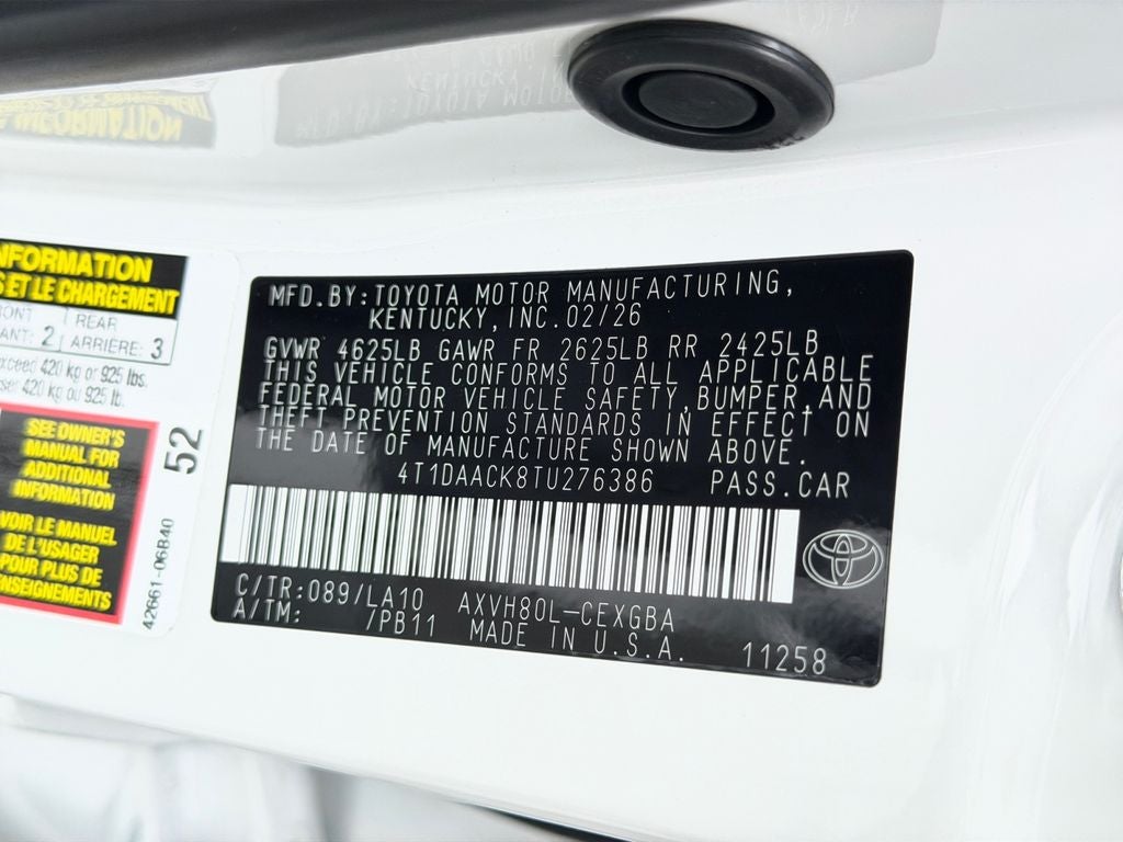 2026 Toyota Camry XLE