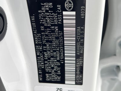 2026 Toyota Camry SE