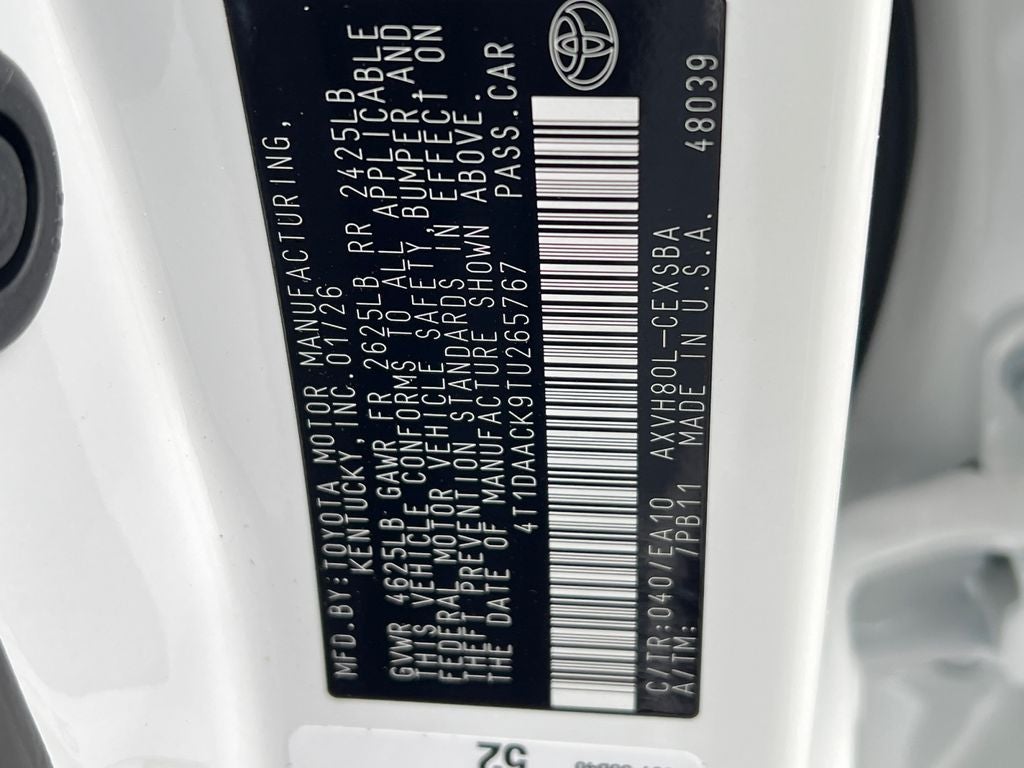 2026 Toyota Camry SE