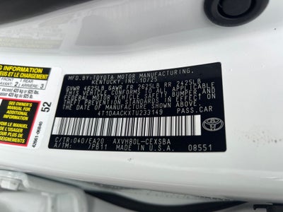 2026 Toyota Camry SE