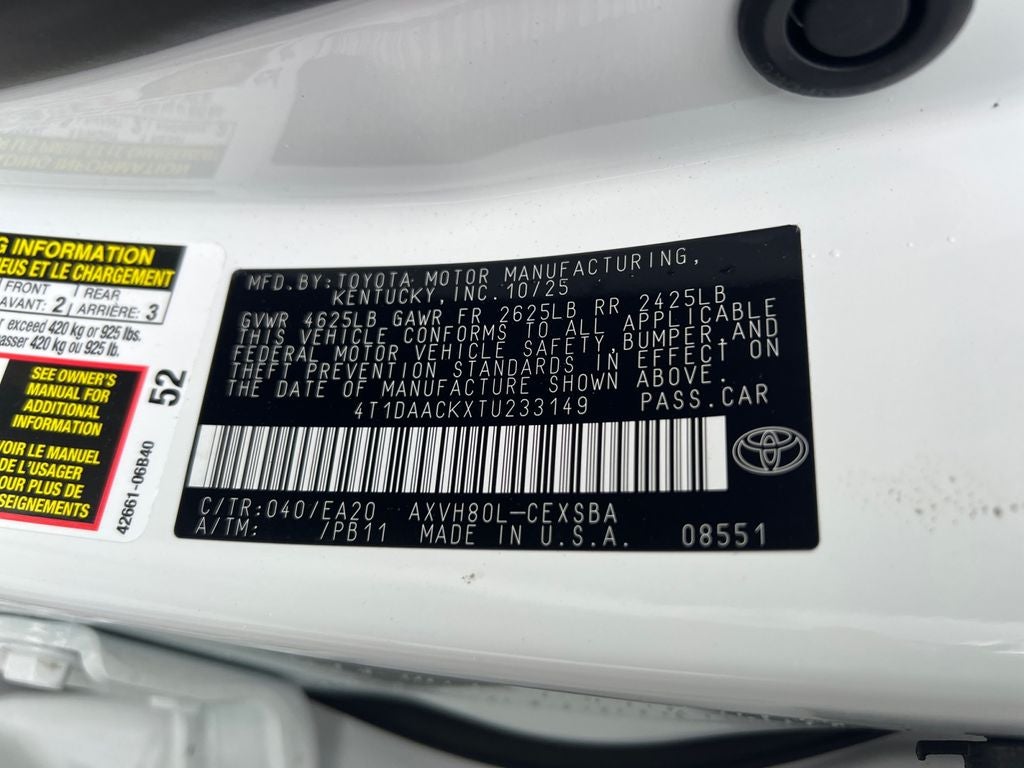 2026 Toyota Camry SE