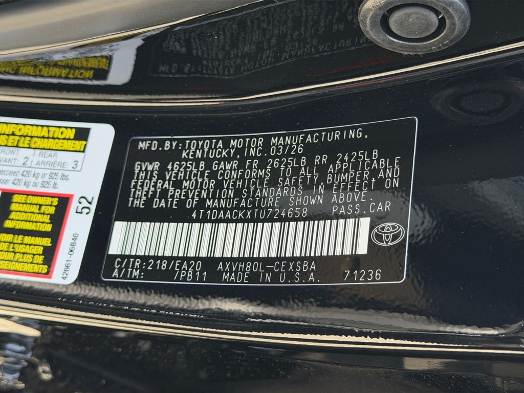2026 Toyota Camry SE