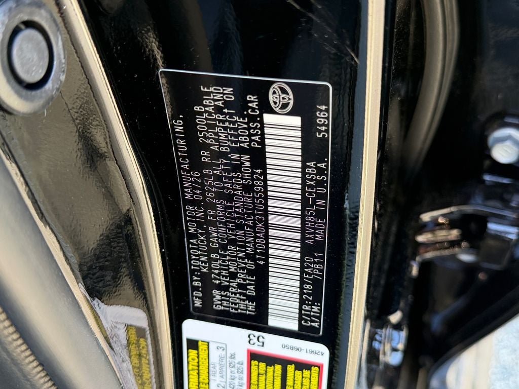 2026 Toyota Camry SE Nightshade