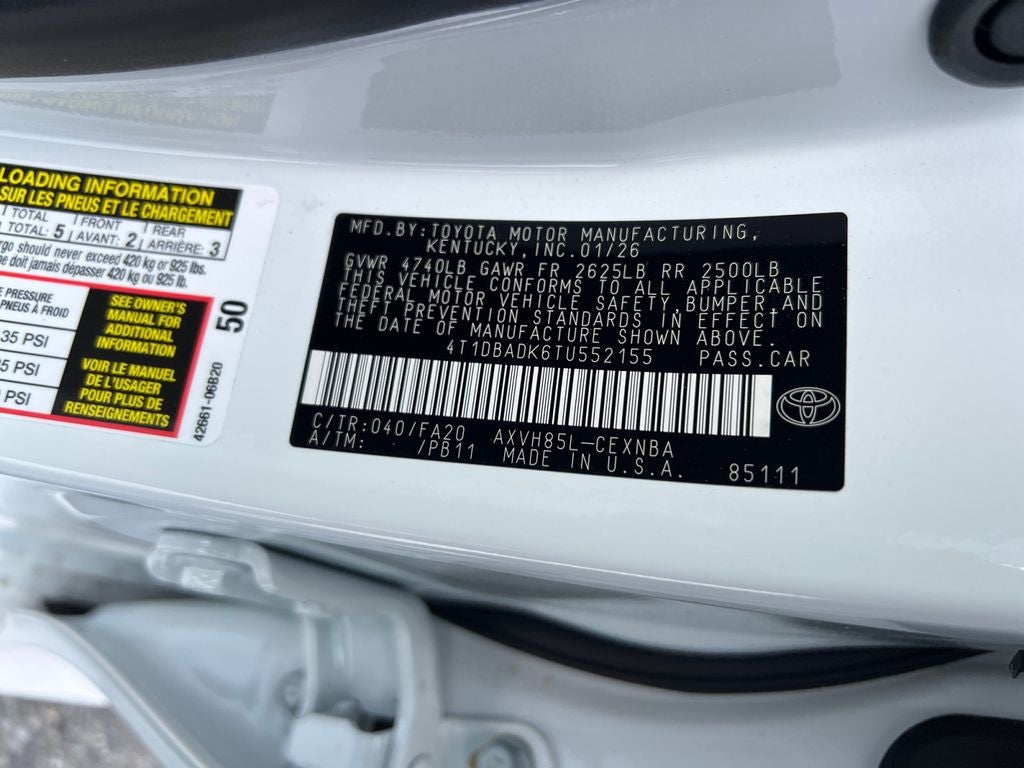 2026 Toyota Camry LE