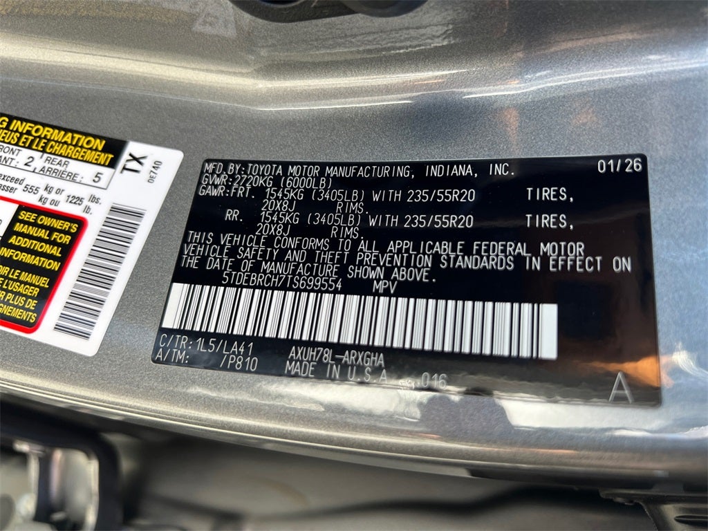 2026 Toyota Highlander Hybrid Platinum