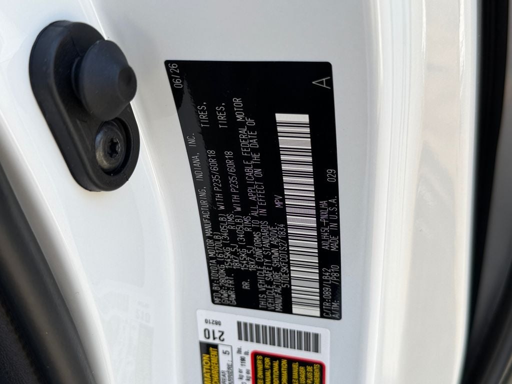 2026 Toyota Sienna Platinum 7 Passenger