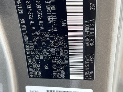 2026 Toyota Sienna XLE 7 Passenger