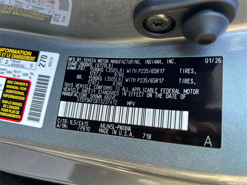 2026 Toyota Sienna XLE 7 Passenger