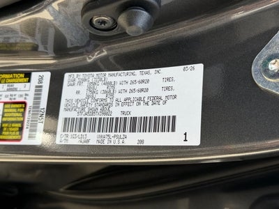 2026 Toyota Tundra Limited