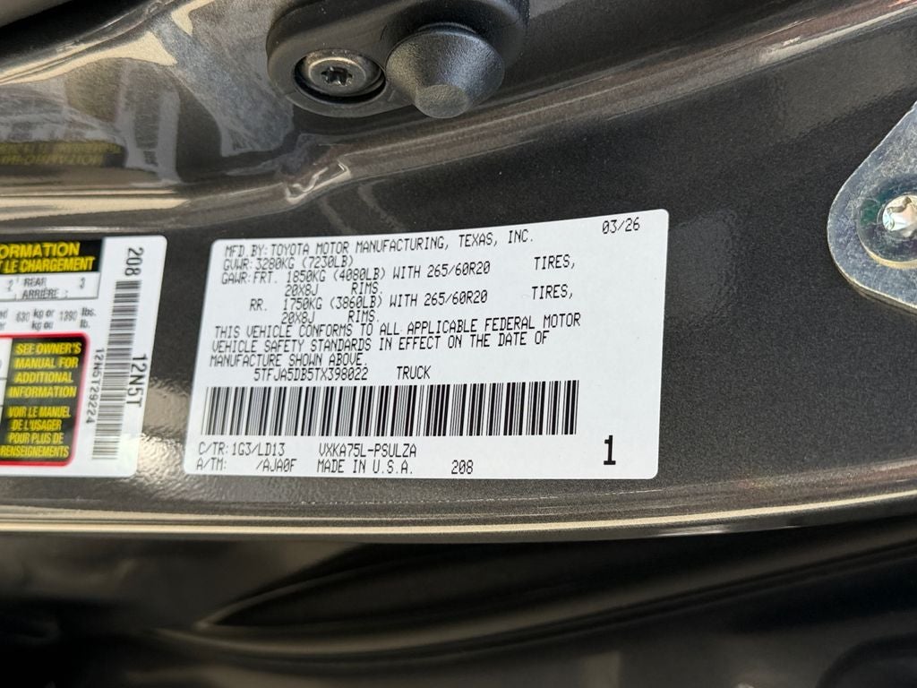 2026 Toyota Tundra Limited