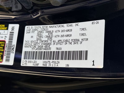 2026 Toyota Tundra Limited
