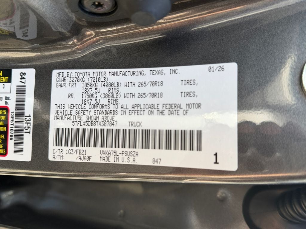 2026 Toyota Tundra SR5