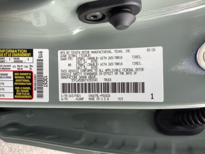 2026 Toyota Tundra SR5