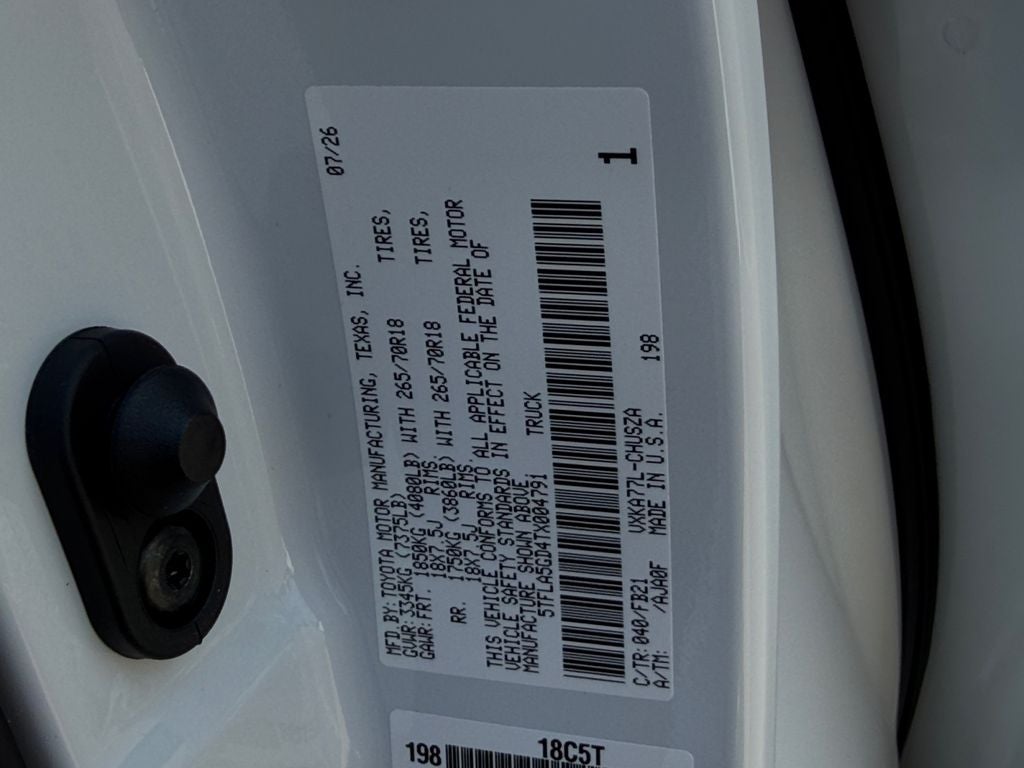 2026 Toyota Tundra SR5