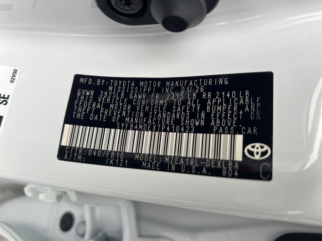 2026 Toyota Corolla LE