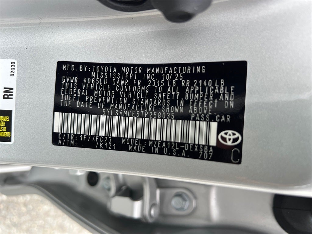 2026 Toyota Corolla SE