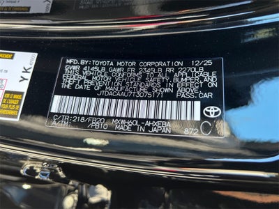 2026 Toyota Prius LE