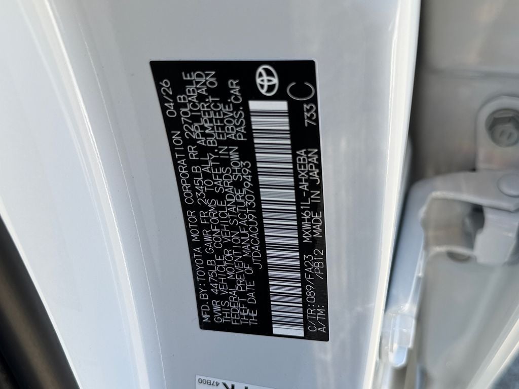 2026 Toyota Prius Plug-In Hybrid SE