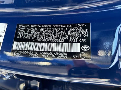 2026 Toyota Prius XLE