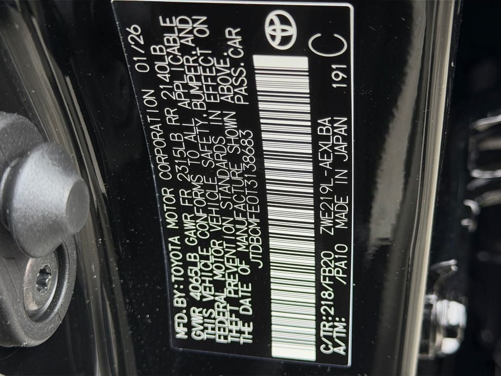 2026 Toyota Corolla Hybrid LE