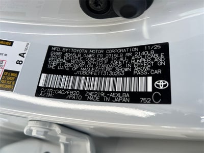 2026 Toyota Corolla Hybrid LE