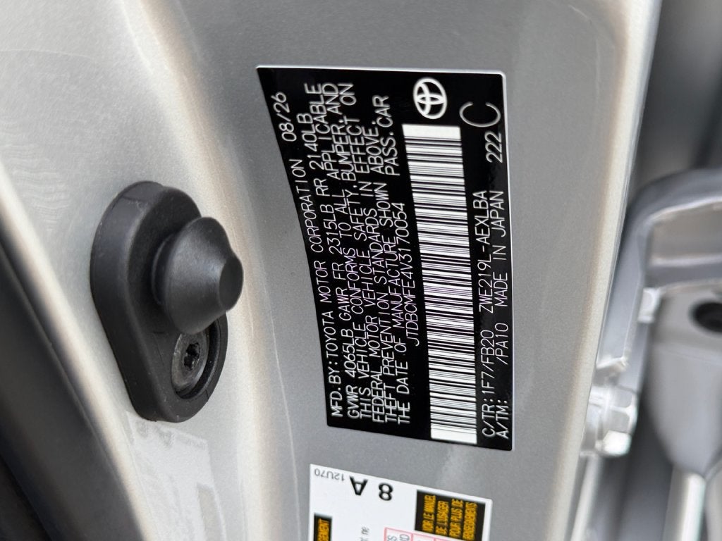2027 Toyota Corolla Hybrid LE