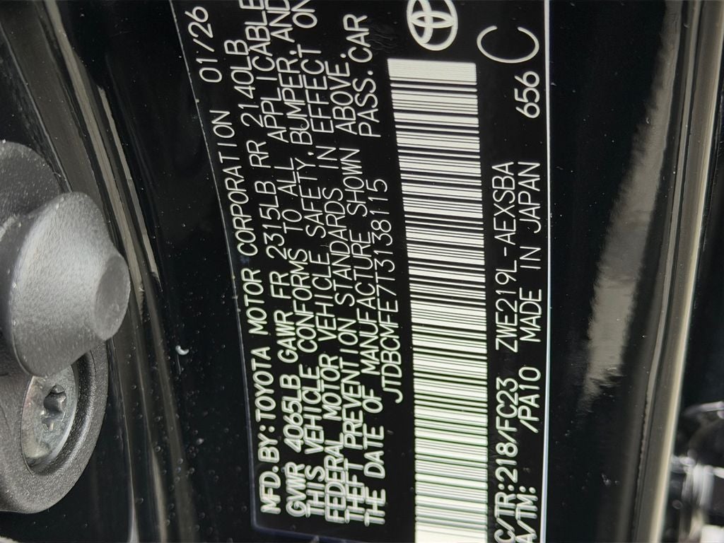 2026 Toyota Corolla Hybrid SE