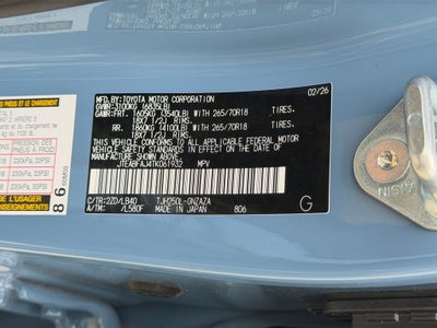 2026 Toyota Land Cruiser Base