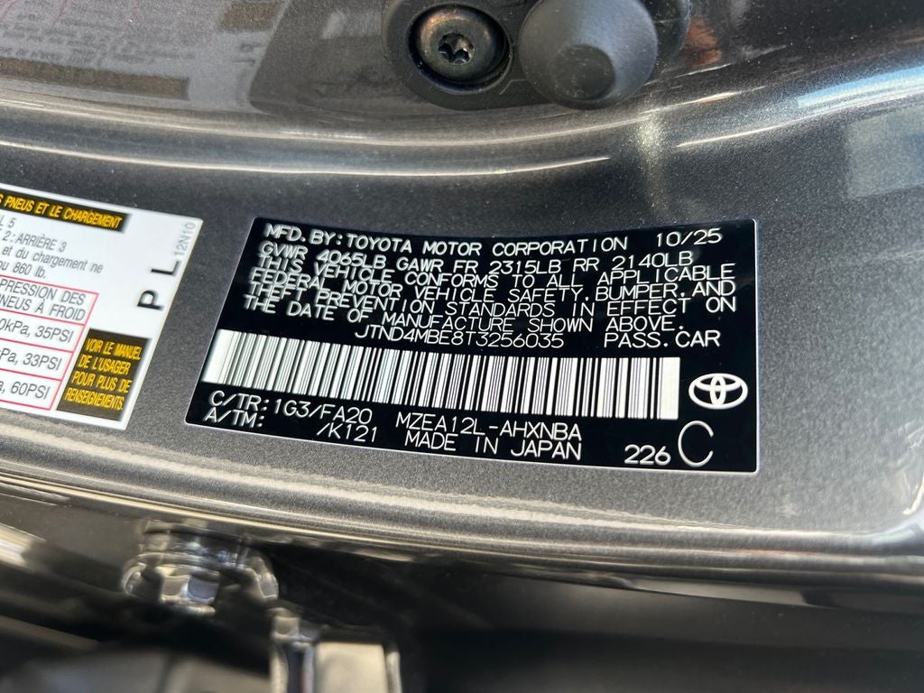 2026 Toyota Corolla Hatchback SE