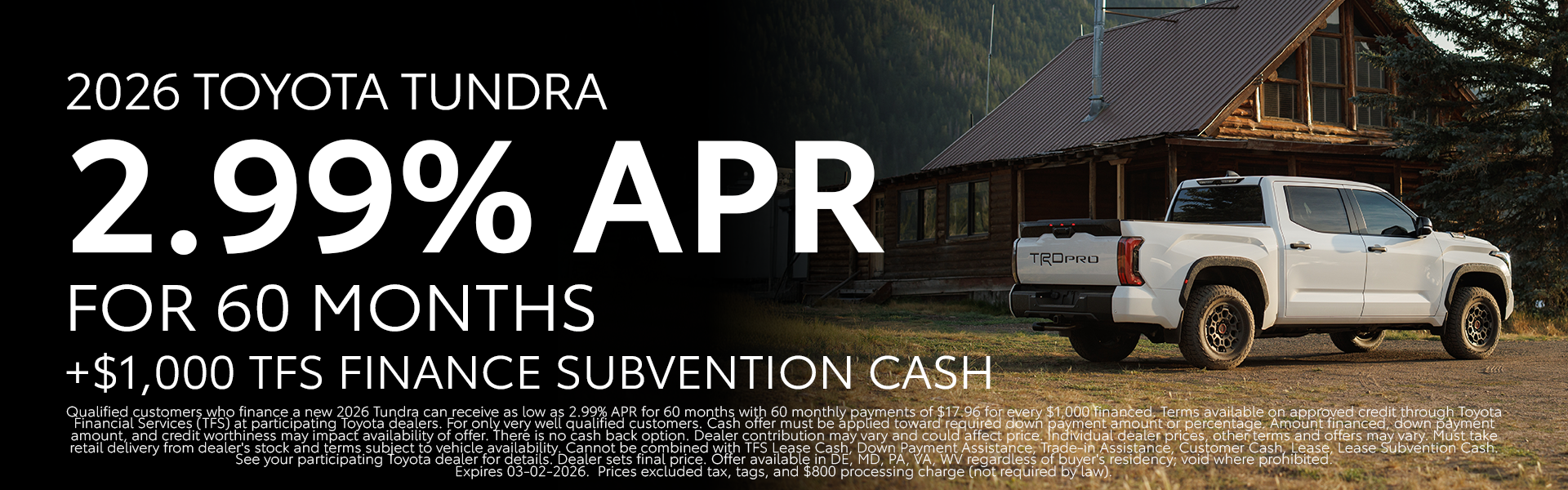 New 2026 Tundra