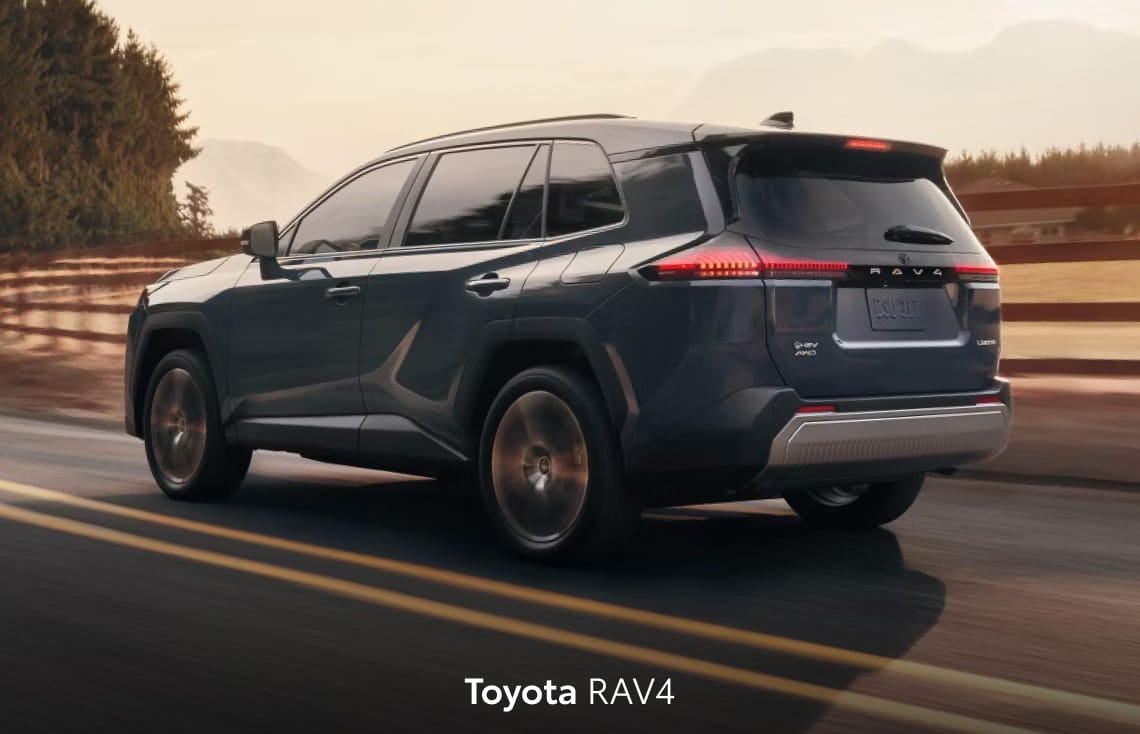 2026 toyota rav4 vs. 2026 nissan rogue exterior