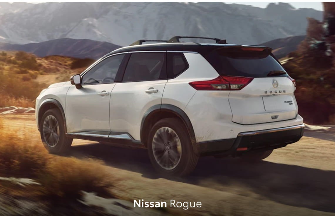 2026 toyota rav4 vs. 2026 nissan rogue exterior